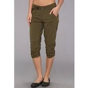 Prana Jasmine Knicker Pant Women's Size 6 Green Hiking Outdoors Travel EUC